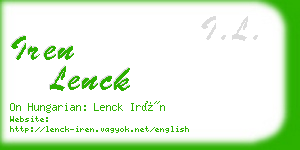 iren lenck business card